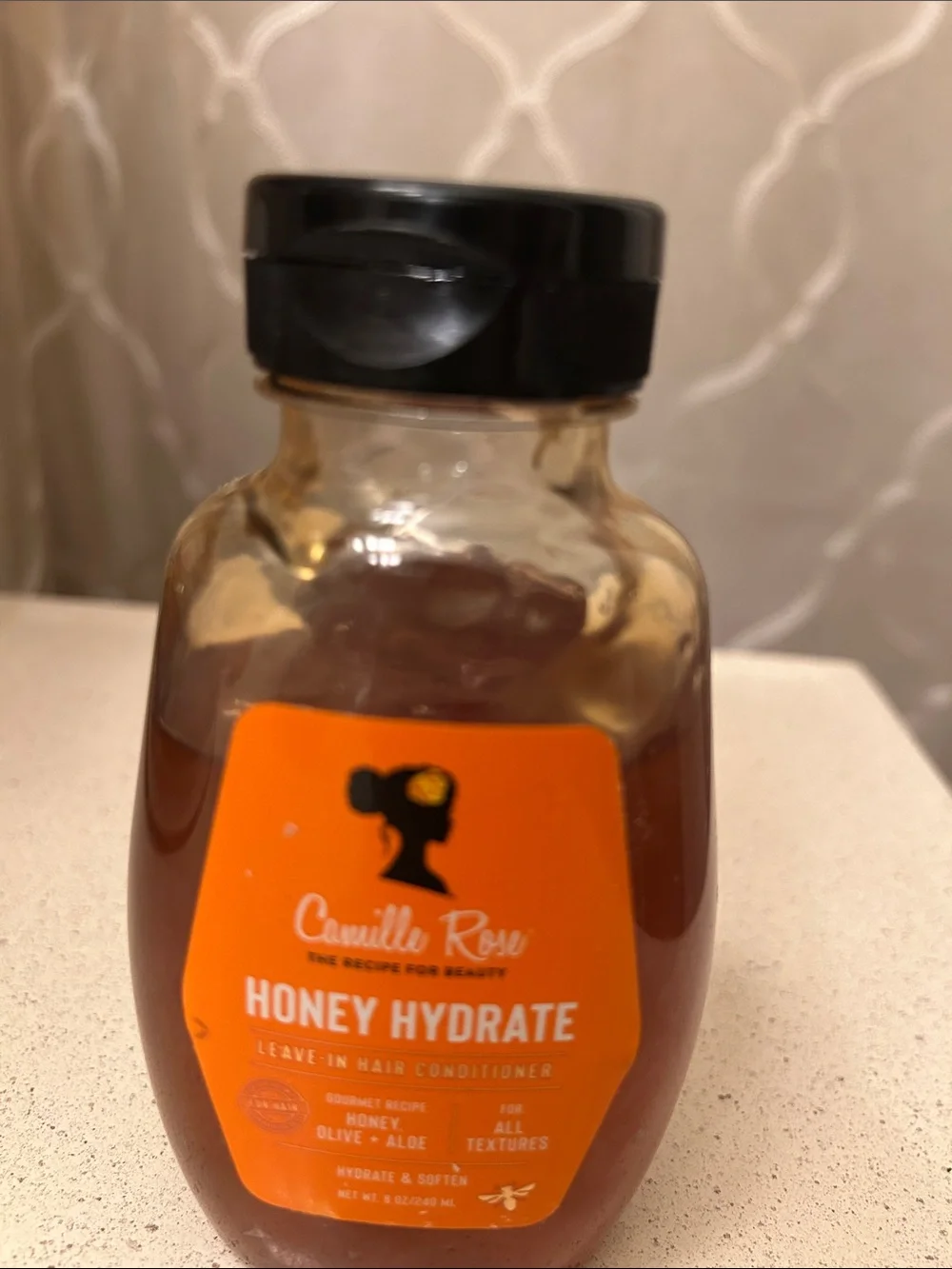 Camille Rose Honey Hydrate Leave-In Hair Conditioner - Amber/Orange